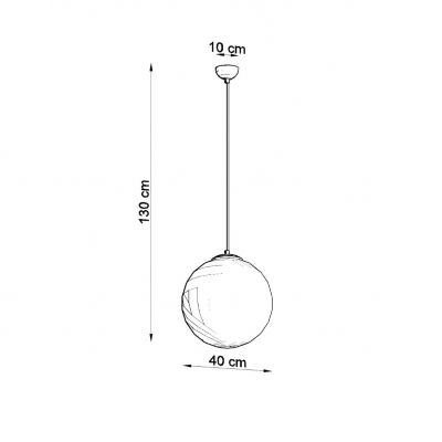 Sollux Lampa wisząca UGO 40 złota SL.0717 (SL.0717)