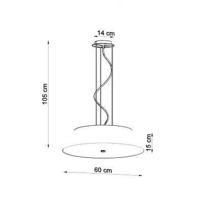 Sollux Żyrandol VEGA 60 czarny SL.0766 (SL.0766)