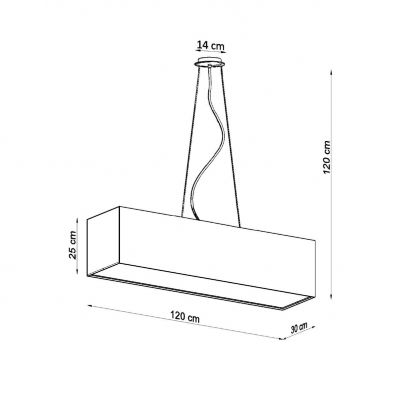 Sollux Żyrandol SANTA 120 czarny SL.0782 (SL.0782)