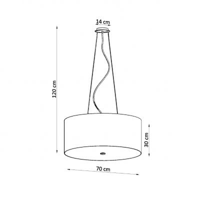 Sollux Żyrandol OTTO 70 biały SL.0789 (SL.0789)
