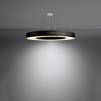 Sollux Żyrandol SATURNO SLIM 90 czarny SL.0798 (SL.0798)