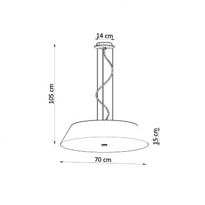 Sollux Żyrandol VEGA 70 czarny SL.0820 (SL.0820)