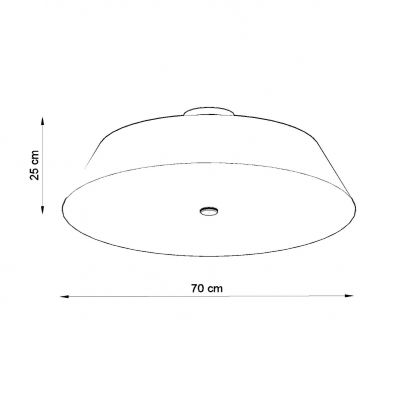 Sollux Plafon VEGA 70 biały SL.0821 (SL.0821)