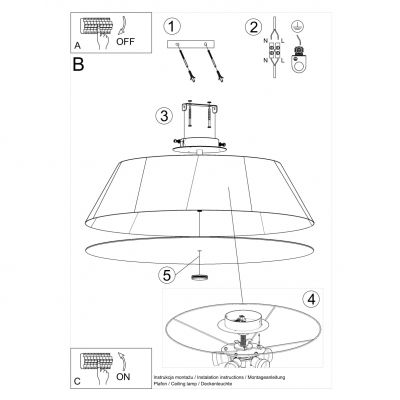 Sollux Plafon VEGA 70 biały SL.0821 (SL.0821)