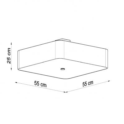 Sollux Plafon LOKKO 55 biały SL.0825 (SL.0825)