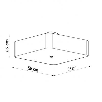 Sollux Plafon LOKKO 55 czarny SL.0826 (SL.0826)