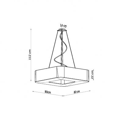 Sollux Żyrandol URANO 80 biały SL.0827 (SL.0827)