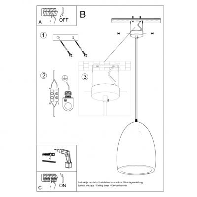 Sollux Lampa wisząca ceramiczna BUKANO SL.0842 (SL.0842)