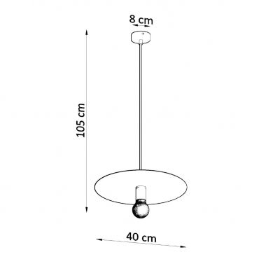 Sollux Lampa wisząca FLAVIO biała SL.0852 (SL.0852)
