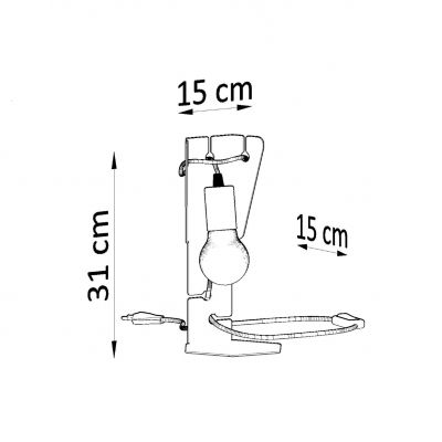 Sollux Lampa biurkowa ARBY biała SL.0879 (SL.0879)