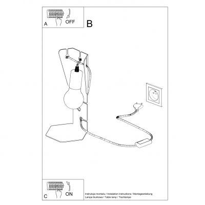 Sollux Lampa biurkowa ARBY biała SL.0879 (SL.0879)