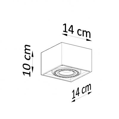 Sollux Plafon QUATRO 1 naturalne drewno SL.0915 (SL.0915)