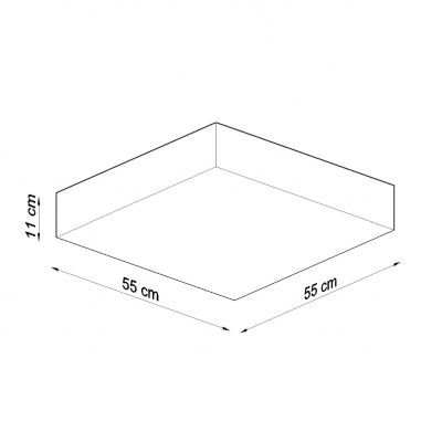 Sollux Plafon HORUS 55 szary SL.0921 (SL.0921)