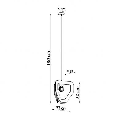 Sollux Lampa wisząca TRES biała SL.0929 (SL.0929)