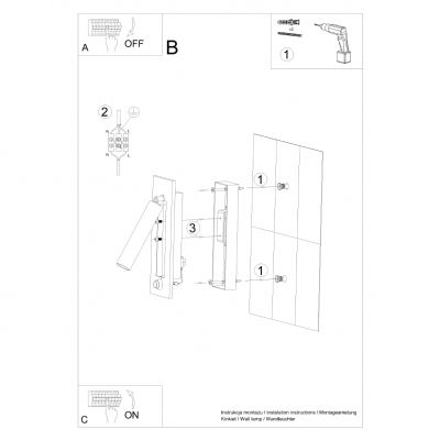 Sollux Kinkiet ENIF czarny SL.0956 (SL.0956)