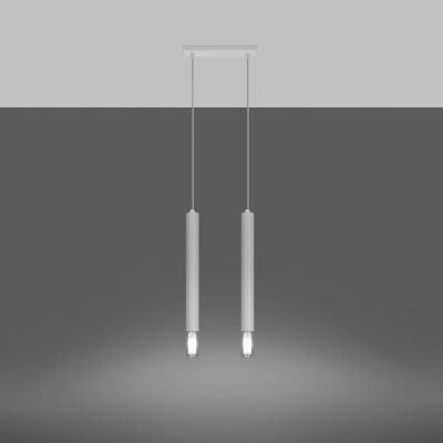 Sollux Lampa wisząca WEZYR 2 biała SL.0958 (SL.0958)