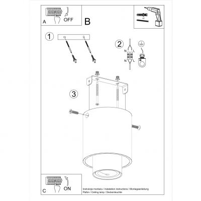 Sollux Plafon NESI czarny SL.0982 (SL.0982)