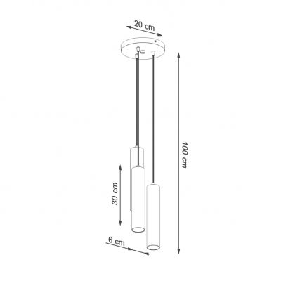 Sollux Lampa wisząca LINO 3P SL.1012 (SL.1012)