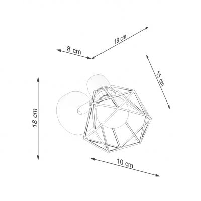 Kinkiet ARTEMIS czarny SL.1105 Sollux  (SL.1105)
