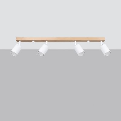 Plafon lampa sufitowa ze spotami VERDO 4 biały SL.1289 SOLLUX  (SL.1289)