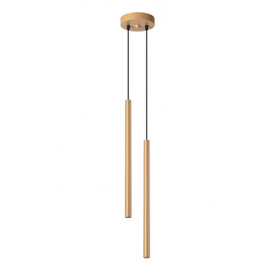 Nowoczesna lampa wisząca złota podwójna tuby regulowana G9 PASTELO 2 Sollux (SL.1305)