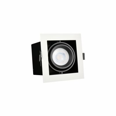 Modern Day Mini GU10 250V IP20 112x112x115mm biały środek czarny  SLIP002011 Spectrum Led (SLIP002011)