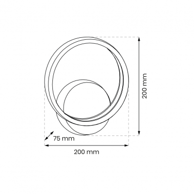 Biały kinkiet LED VERTIGO ML174 koło Milagro (ML174)