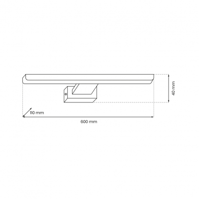 Milagro kinkiet łazienkowy nad lustro LED Shine White 13,8W 966lm 4000K IP44 ML3878 (ML3878)