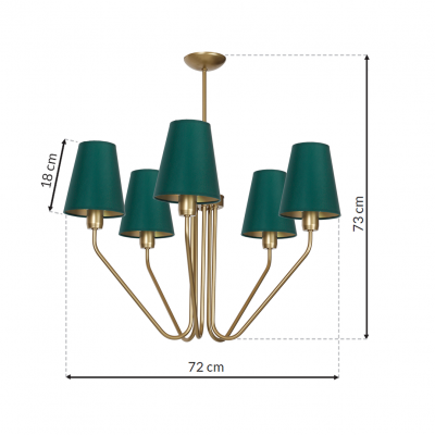 Milagro lampa wisząca/żyrandol Victoria 5xE27 MLP4908 (MLP4908)