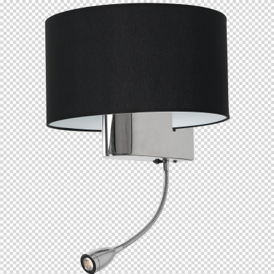 Milagro kinkiet Casino E27 + LED 1W 4000K czarny/chrom ML6378 (ML6378)