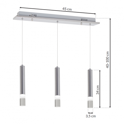 Milagro lampa wisząca LED Ice 15W 1050lm 4000K ML322 (ML322)