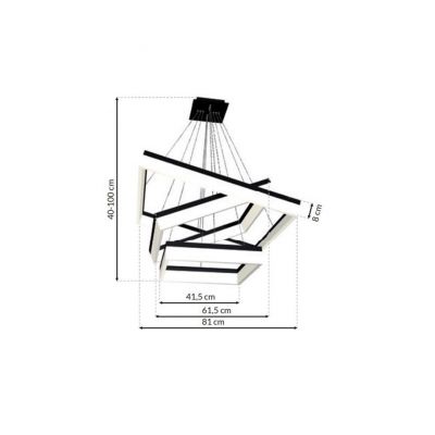 Milagro lampa wisząca LED Nero 140W 9800lm 4000K ML083 (ML083)