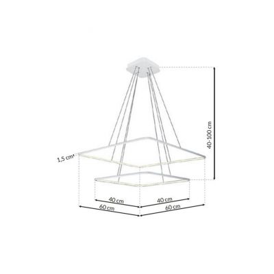 Milagro lampa wisząca LED Nix White 50W 3500lm 3000K ML514 (ML514)