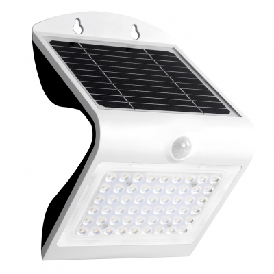 Lampa z czujnikiem solarna Butterfly biała MILAGRO (EKO8824)