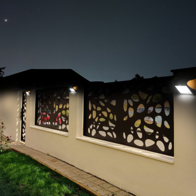 Lampa z czujnikiem solarna Butterfly biała MILAGRO (EKO8824)