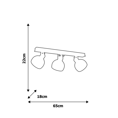 MILAGRO Lampa sufitowa OVAL WHITE 3xE27 (MLP8651)