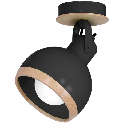 Milagro kinkiet Oval Black E27 MLP8657 (MLP8657)