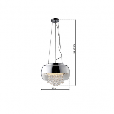 Milagro lampa wisząca Luna 3xE14 chrom ML3801 (ML3801)