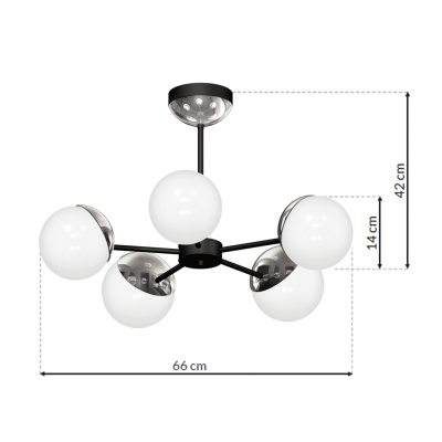 Milagro lampa wisząca/żyrandol Sfera 5xE14 MLP8882 (MLP8882)