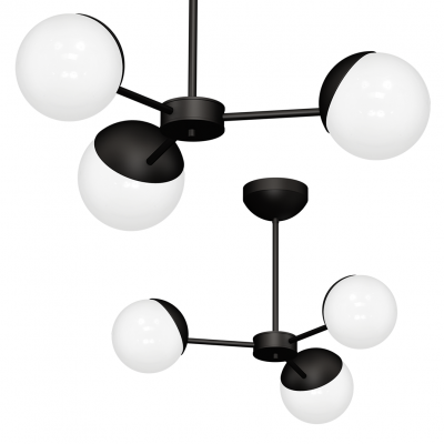 Milagro lampa wisząca/żyrandol Sfera Black 3xE14 MLP8865 (MLP8865)