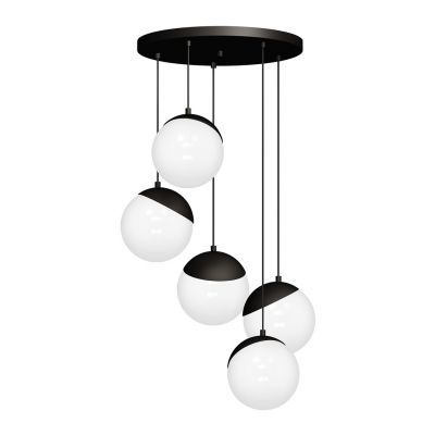Milagro lampa wisząca Sfera Black 5xE14 MLP8869 (MLP8869)