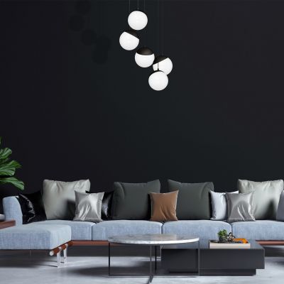 Milagro lampa wisząca Sfera Black 5xE14 MLP8869 (MLP8869)