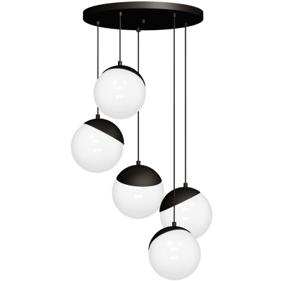 Milagro lampa wisząca Sfera Black 5xE14 MLP8869 (MLP8869)