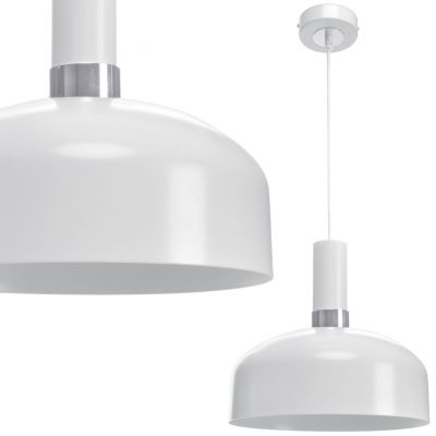 MILAGRO Lampa wisząca MALMO WHITE/CHROME 1xE27 (MLP6202)