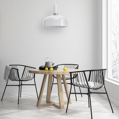 MILAGRO Lampa wisząca MALMO WHITE/CHROME 1xE27 (MLP6202)