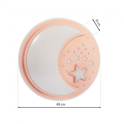 Milagro kinkiet LED Notte 40W 2800lm 3000/6000K (pilot w zestawie) różowy ML6184 (ML6184)