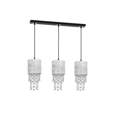 Milagro lampa wisząca Almeria 3xE27 srebrno/czarna MLP6435 (MLP6435)