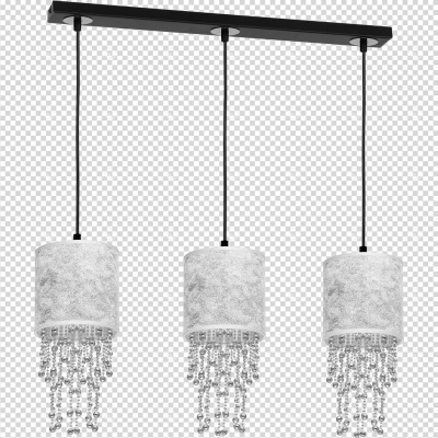 Milagro lampa wisząca Almeria 3xE27 srebrno/czarna MLP6435 (MLP6435)