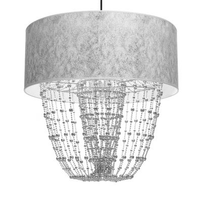 Milagro lampa wisząca Almeria E27 srebrna MLP6437 (MLP6437)