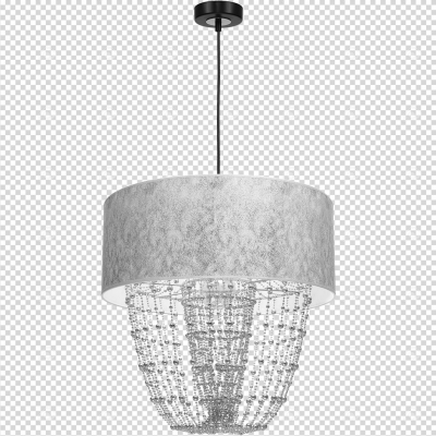 Milagro lampa wisząca Almeria E27 srebrna MLP6437 (MLP6437)